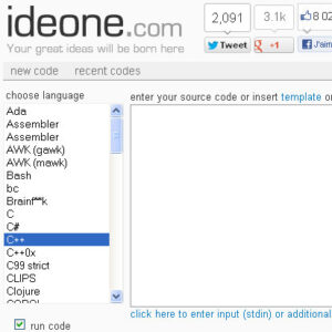IDEOne : un testeur de code en ligne